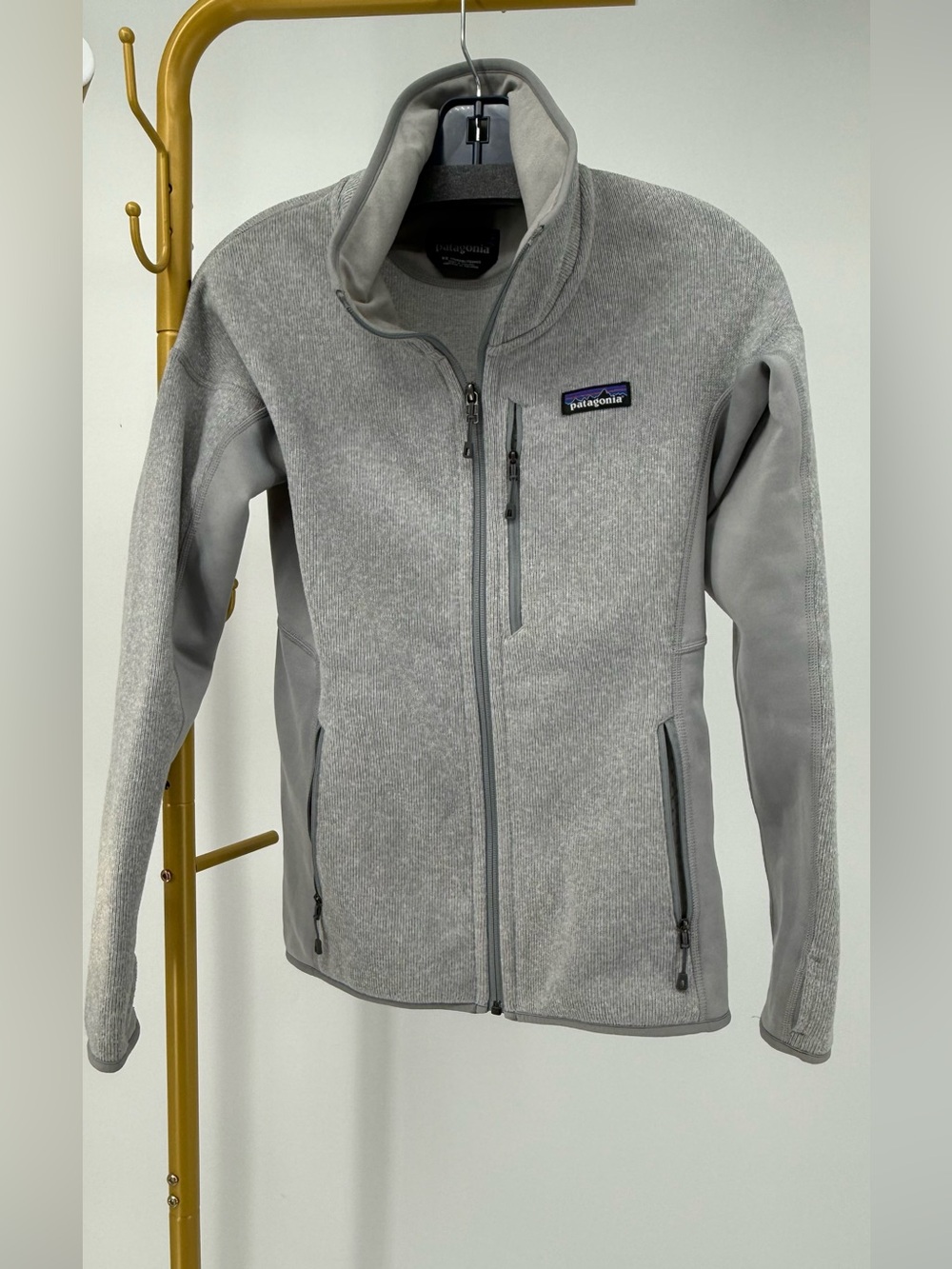 Patagonia Performance Better Sweater Gray Full Zip Fleece Jacket XS 25970